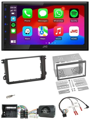 JVC Bluetooth 2DIN Lenkrad DAB USB Autoradio für VW T6 2015-2019 - Bild 1 von 4