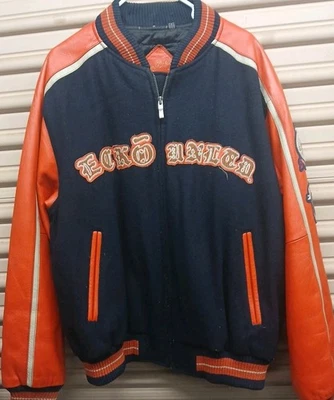 Vintage ECKO UNLTD Jacket 90s  Bomber Varsity Old School  L - Image 1 of 4
