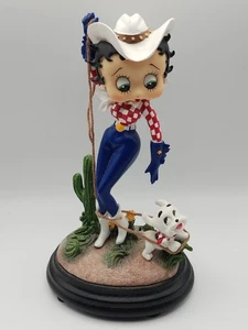Betty Boop King Features Collectible Figurine Cowgirl Rodeo Western Pudgy Rare - Picture 1 of 21