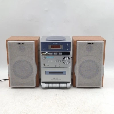 Sony CMT-EP313 Micro Hi-Fi Stereo System CD Cassette Radio Bookshelf No Remote - Image 1 of 4