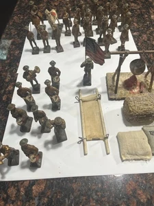 Lote de 30 Elastolin Lineol Alemania Primera Guerra Mundial Ejército de Estados Unidos Doughboys soldados y accesorios - Imagen 1 de 7