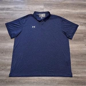 NEW Under Armour Men's Size 4XL Midnight Navy UA Trophy Golf Polo Shirt - Picture 1 of 6