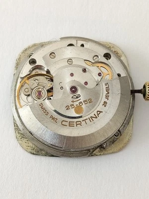 Movimiento Automático Vintage Certina Kurth Freres 25-652 con esfera (R-2633) Foto 1 de 4