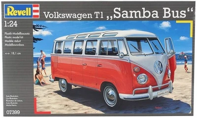 REVELL, VOLKSWAGEN T1 Samba Bus modello da montare e verniciare, 1/24,  REV07399 - Immagine 1 di 4