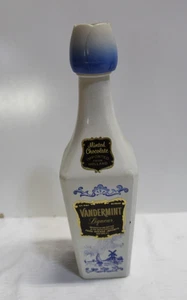 Vanderminz Likörflasche blau Holland Windmühle Tulpendeckel leer Schnaps Vintage - Bild 1 von 5