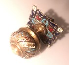 Bouton de porte en émaux cloisonnés de style Art Nouveau