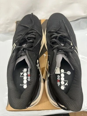 Zapatos para correr Diadora Cellula negros/blancos susurros/para hombre talla 13 **NUEVOS Foto 1 de 4