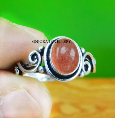 Anello regalo fatto a mano in argento sterling 925 con pietra preziosa... - Immagine 1 di 4