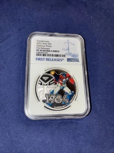 2022 Niue S$2 TRANSFORMERS Optimus Prime PF70 UC First Release W/ OGP & COA - Picture 1 of 4