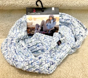 NWT | Cuddl Duds | Infinity Scarf | Blue/White | One Size | - Picture 1 of 8