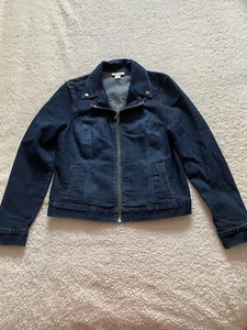 Style&co. Women Size S Denim Blue Long Sleeve Jacket (A22) - Picture 1 of 11