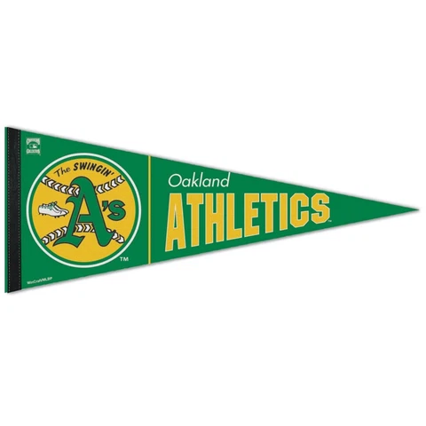 OAKLAND ATHLETICS COOPERSTOWN COLLECTION ROLL UP PREMIUM PENNANT 12"x30" NEW ⚾ Cover