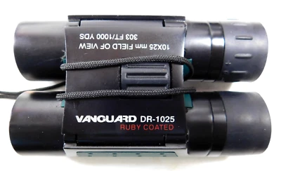 Vanguard DA-1025 Binoculars W Case Compact 10x25 mm Field View 303 Ft/1000 Yds - Image 1 of 4