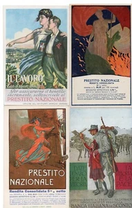 30  LOTTO DI  4   CARTOLINE  PRESTITO  NAZIONALE  NON  VIAGGIATE - Picture 1 of 2