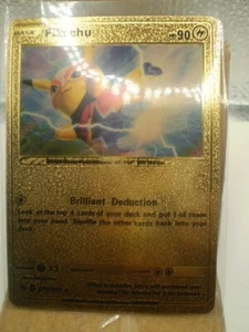 Pikachu 076/073 Brilliant Deduction Gold Foil Pokemon Card - Picture 1 of 1