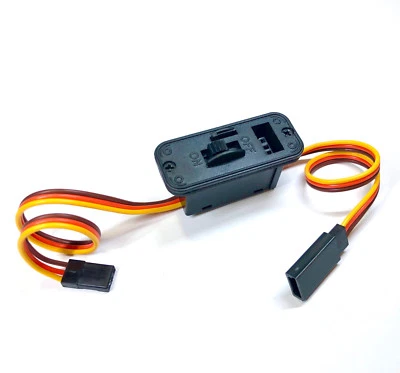 ✅ Ein/Aus On/Off Schalter Schalterkabel JR Graupner Futaba mit Ladebuchse 22AWG - Bild 1 von 4