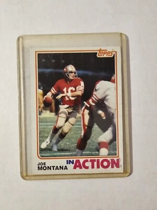 1982 Topps Football Card Joe Montana In Action #489 HOF San Francisco 49ers - Bild 1 von 2