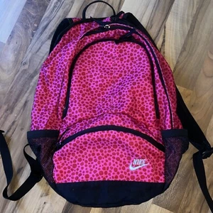 Nike VTG Windmill Logo Backpack Rucksack Pink Bag Sports Original Used Rare - Picture 1 of 11
