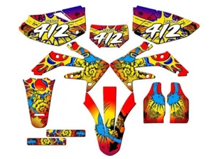 2004-2018 CRF 250 X ZANY Red Senge Graphics Kit Compatible with Honda - Picture 1 of 10