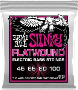 Ernie Ball Super Slinky Flatwound Electric Bass Strings - 45-100 Gauge - Picture 1 of 1