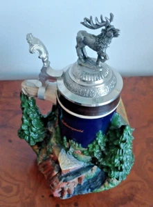 WW-Team Bier - Krug Nr. 12 Black Forest Stein Hirsch Limited Edition 316 / 9000 - Bild 1 von 16