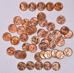 1949 Lincoln Wheat Penny Cent - BU Roll - Picture 1 of 2