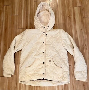 Carhartt Quilted Lined Hooded Jacket Youth Girls Size 14-16 Large RN# 14806 - Picture 1 of 8