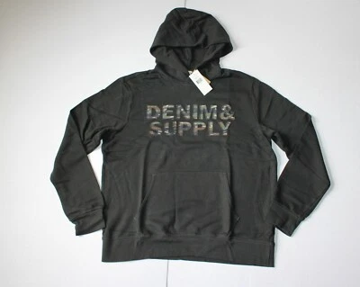 Ralph Lauren Denim and Supply Algodón Pullover Sudadera con Capucha en Talla XXL en Negro  Foto 1 de 4