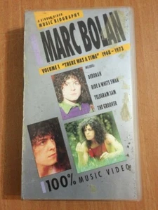 VHS MARC BOLAN - Vol. 1 "There Was A Time" 1968-1973 PAL - Picture 1 of 2
