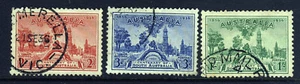 AUSTRALIA King George V 1936 Centenary of South Australa Set SG 161 to 163 VFU - Picture 1 of 2