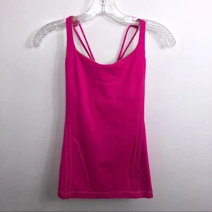 Lululemon Free To Be Tank Raspberry Glo Light Sz 4 Hot Pink Top Yoga Running Gym - Picture 1 of 7