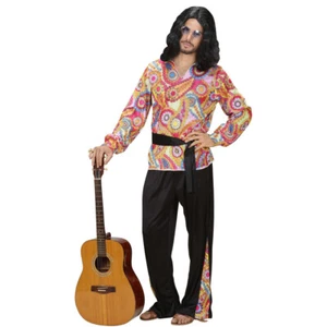 Hippie Outfit L 52 Flower Power Outfit 70er Jahre Kostüm Buntes Hippiekostüm - Bild 1 von 2