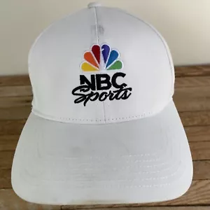 Gorra ajustable blanca con logotipo de pavo real NBC Sports - Imagen 1 de 16