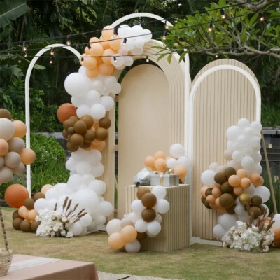 3x Marco de Metal para Boda Arco Telón de Fondo para Ceremonia, Novia, Fiesta de Cumpleaños Foto 1 de 4