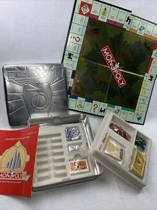 Monopoly Seventieth 70th Anniversary Edition Hasbro Parker Bros Silver Tin Box - Picture 1 of 7