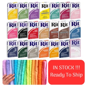 RIT Dye All Purpose Fabric Dye Powder Clothes Dye (31.9g) IN STOCK - Choose Your - Picture 1 of 44