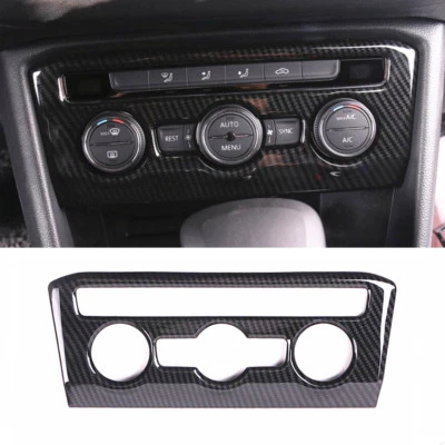ABS Carbon Inner Air Condition CD Panel Trim 18-2019 For Volkswagen VW Tiguan - Image 1 of 4