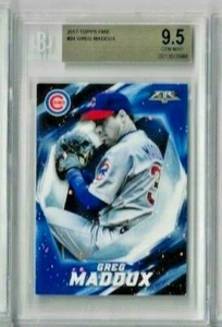 2017 Topps Fire Greg Maddux BGS 9.5 - Picture 1 of 2