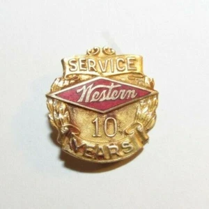 Vintage Western Ammunition Co. 10 Year Employees 10kt Award Pin - 10k - Picture 1 of 2