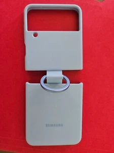 Samsung Silikon Cover mit Ring für Galaxy Z Flip4 - Arctic Blue - Bild 1 von 3