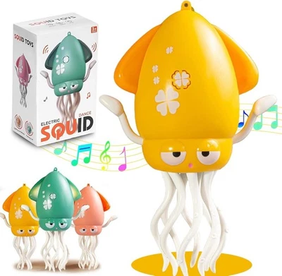 Juguete para bebé pulpo bailarín recargable juguete para gatear barriga tiempo con luces de música Foto 1 de 4