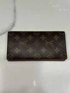 Original Louis Vuitton LV Monogramm Porte Valeurs Scheckbuch Geldbörse Frankreich 2001 - Bild 1 von 12