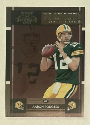 2008 Playoff Contenders Playoff Ticket #37 Aaron Rodgers /99 - Image 1 of 2