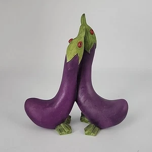 Home Grown by Enesco 2004 #4002363 anthropomorphe Aubergine Enten Figur - Bild 1 von 15