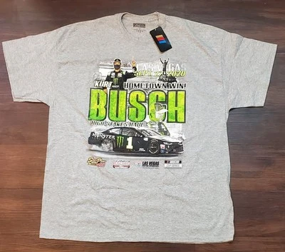 Kurt Busch #1 Monster Energy Chip Ganassi Racing Vegas Hometown Win!! 2XL Shirt  - Изображение 1 из 4