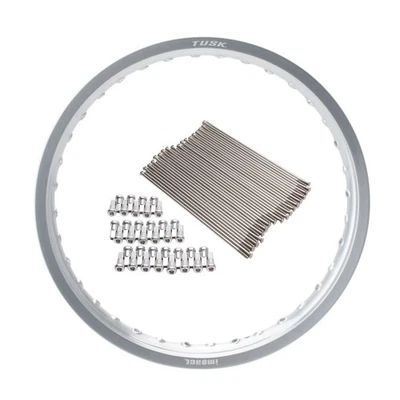 Kit de llantas y radios traseros Tusk Impact 19 x 2,15 para KAWASAKI KX250 X 2021-2024 Foto 1 de 4