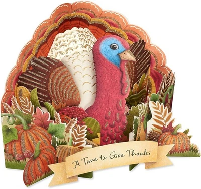 American Greetings Thanksgiving Pop Up Card (Good Food, Great Times, Wonderful P - Image 1 of 4
