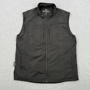 SCOTTevest Vest Mens Large Black TEC Travel Multi Pocket Full Zip Lightweight - Picture 1 of 15