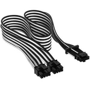 Corsair Premium 600W 16-Pin PCIe 5.0 12VHPWR PSU Kabel, schwarz/weiß, einzeln - Bild 1 von 5