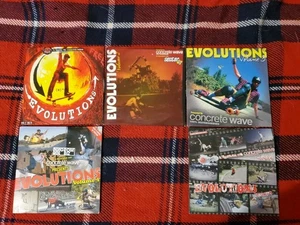 RARE Concrete Wave - Evolutions Vol. 1,2,3,4,6 NO 5 Skateboard/Skateboarding DVD - Picture 1 of 2